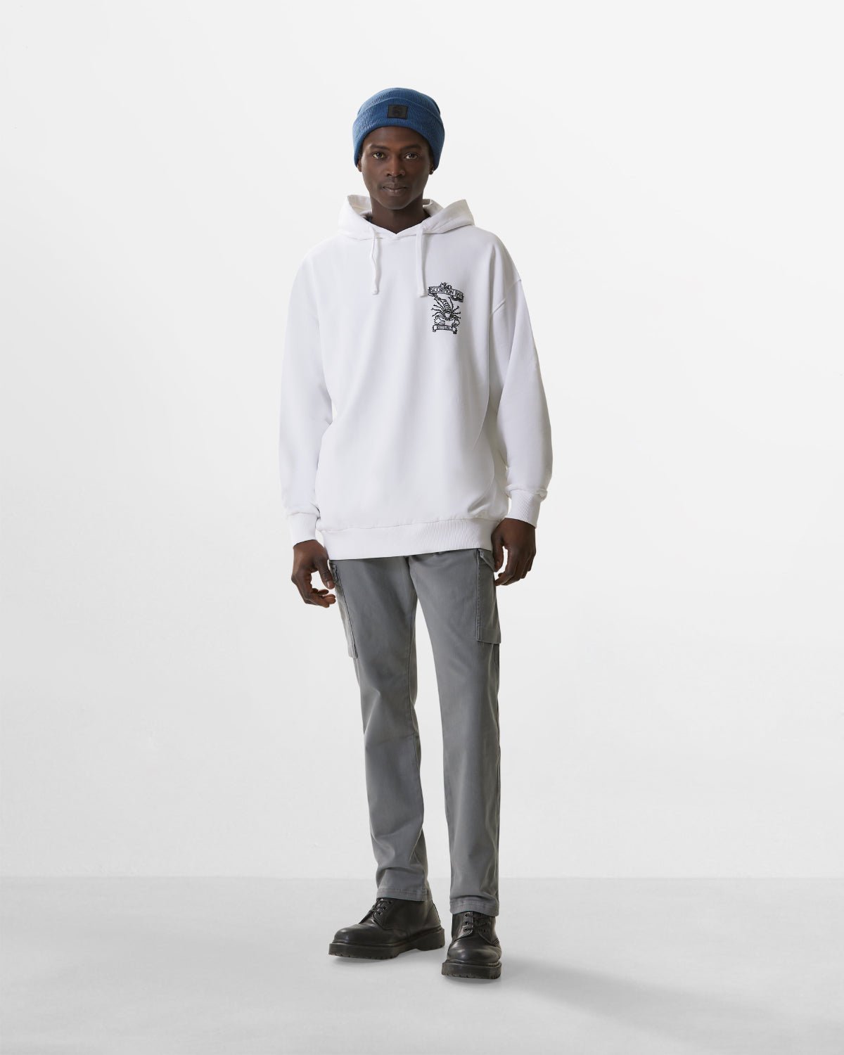 Uomo | Pantaloni Cargo "Acid" Color Antracite - Scorpion Bay