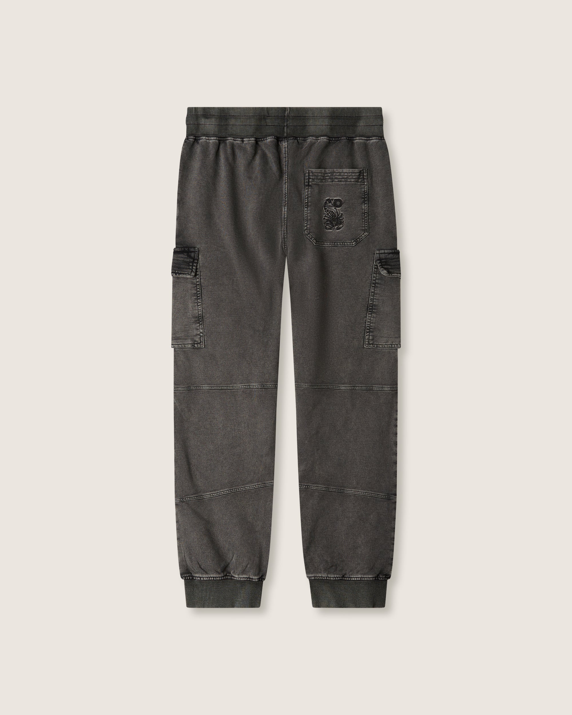 Men's fleece cargo jogger pants