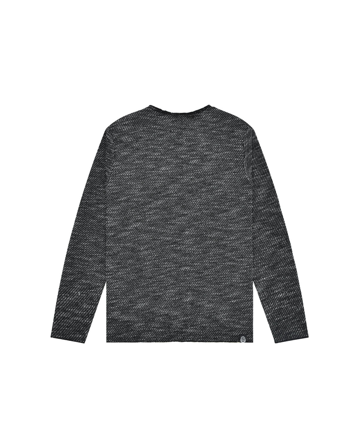 Man | Black Knitted Crew Neck Pullover