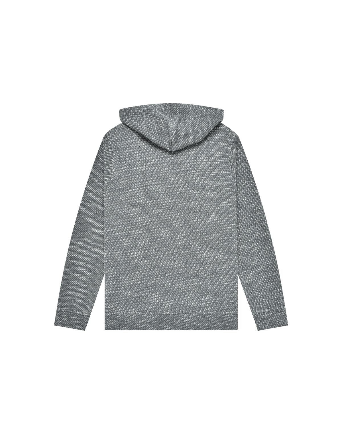 Man | Anthracite-coloured knitted pullover with hood and zip