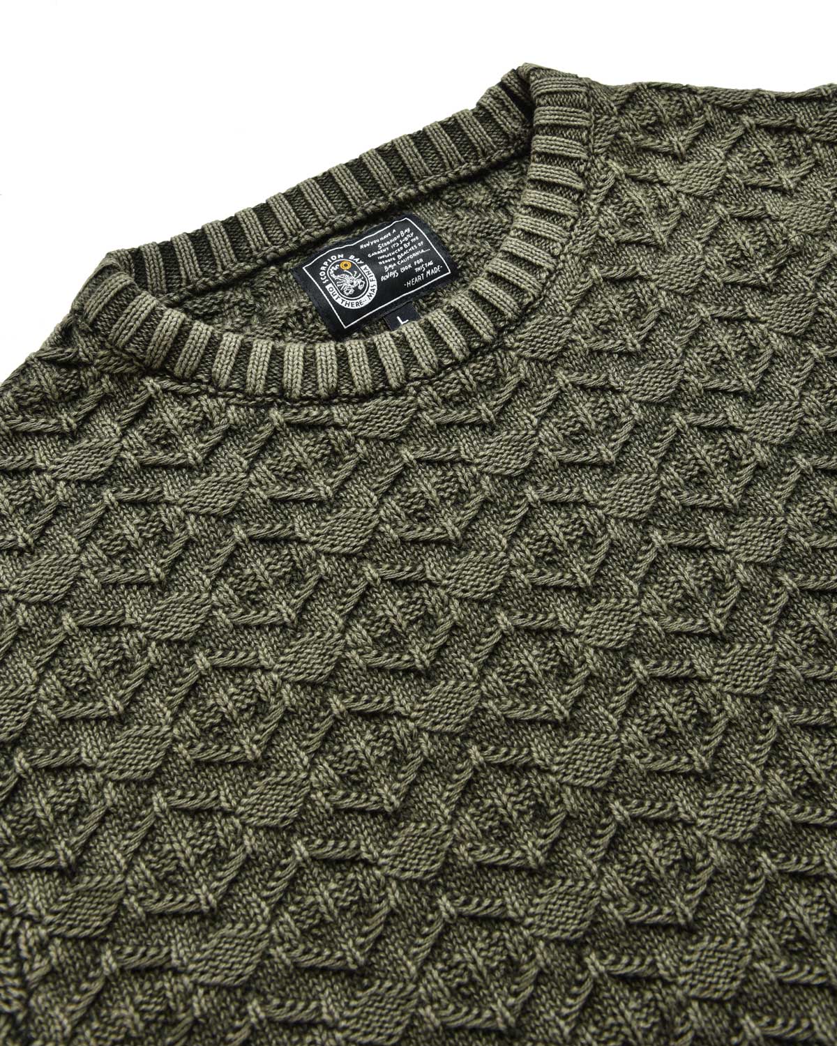 Man | Embroidered Pullover In 100% Green Cotton