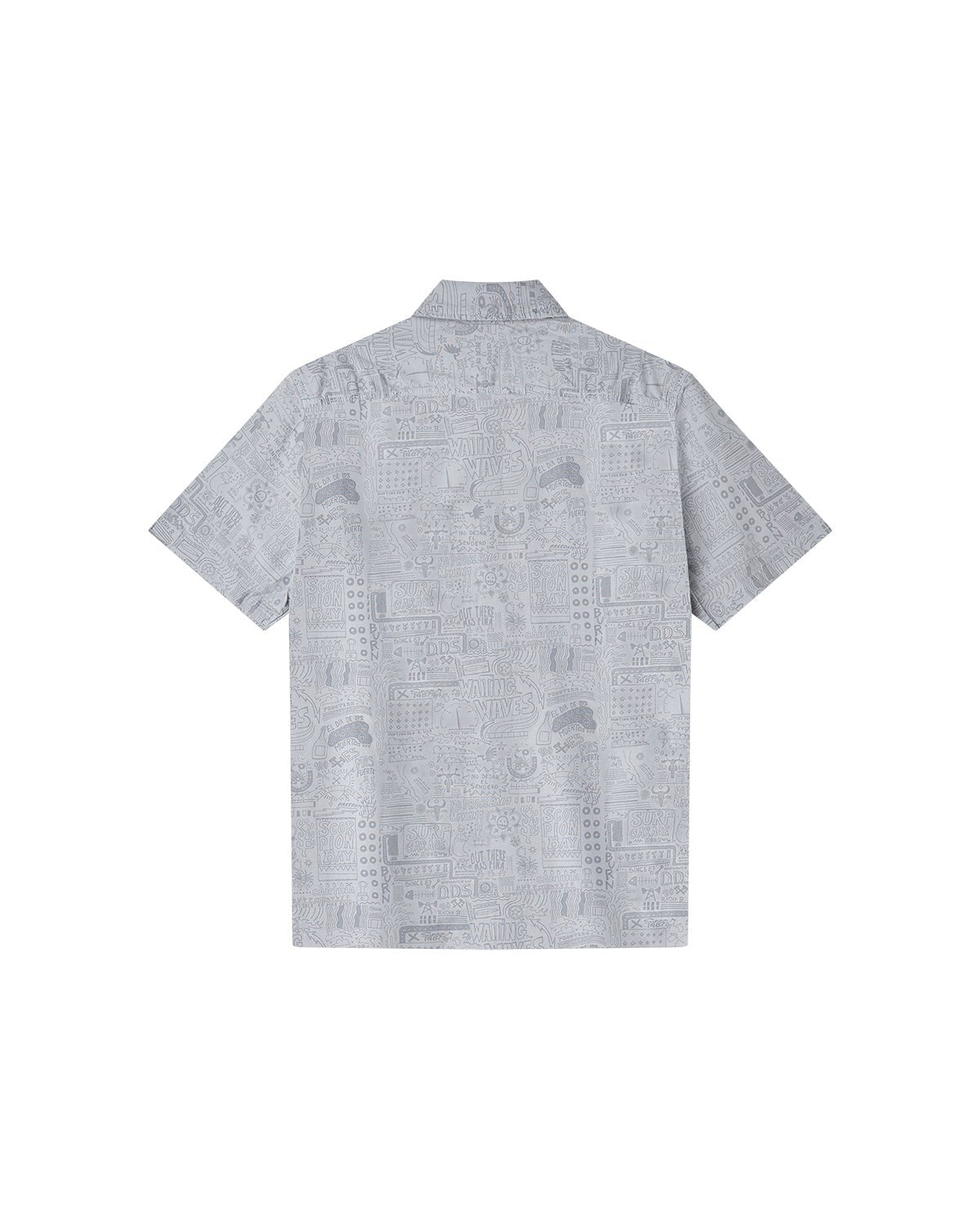 Camicia beach a maniche corte "Sketched Map" uomo - Scorpion Bay