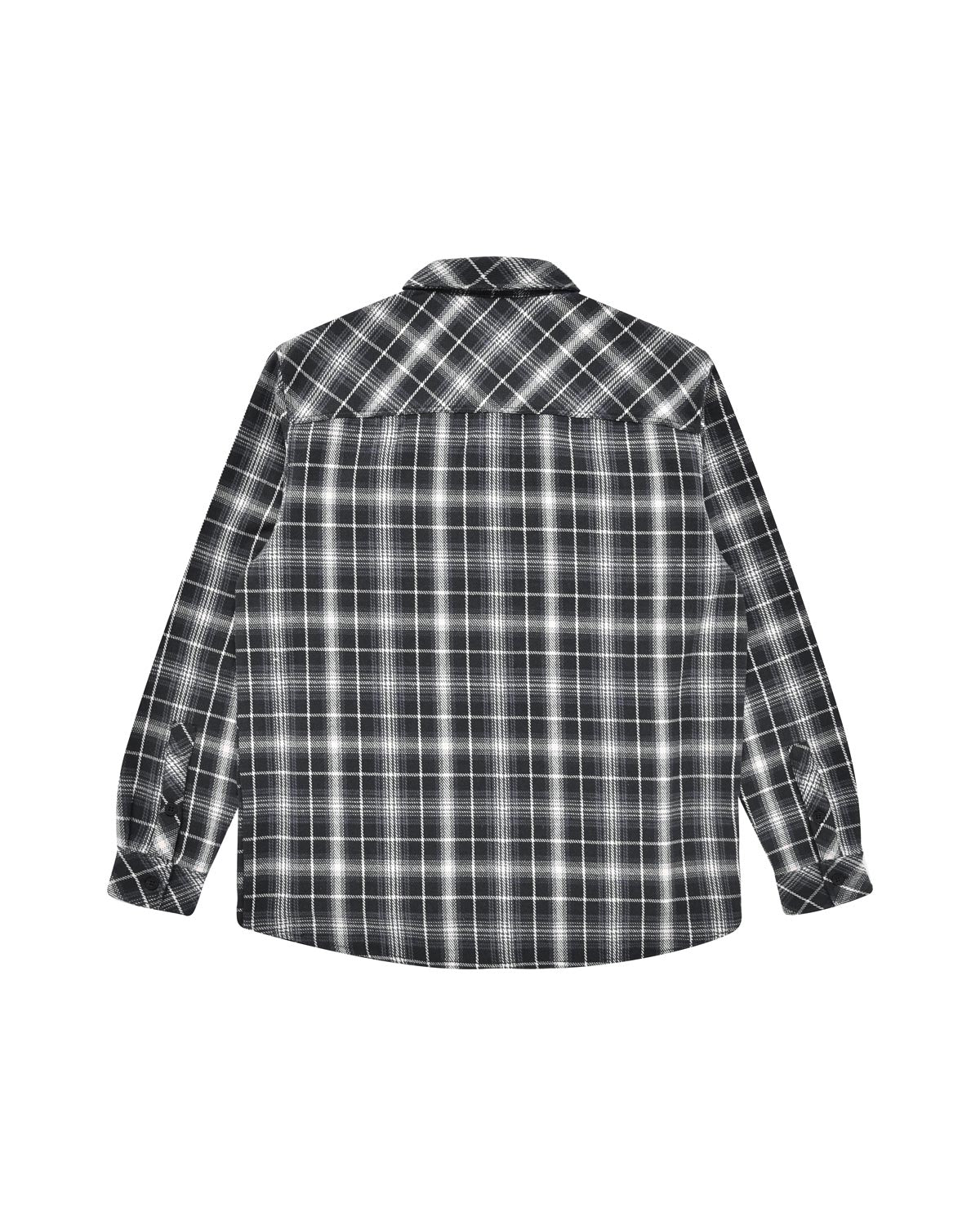 Man | White/Black Checked Flannel Overshirt