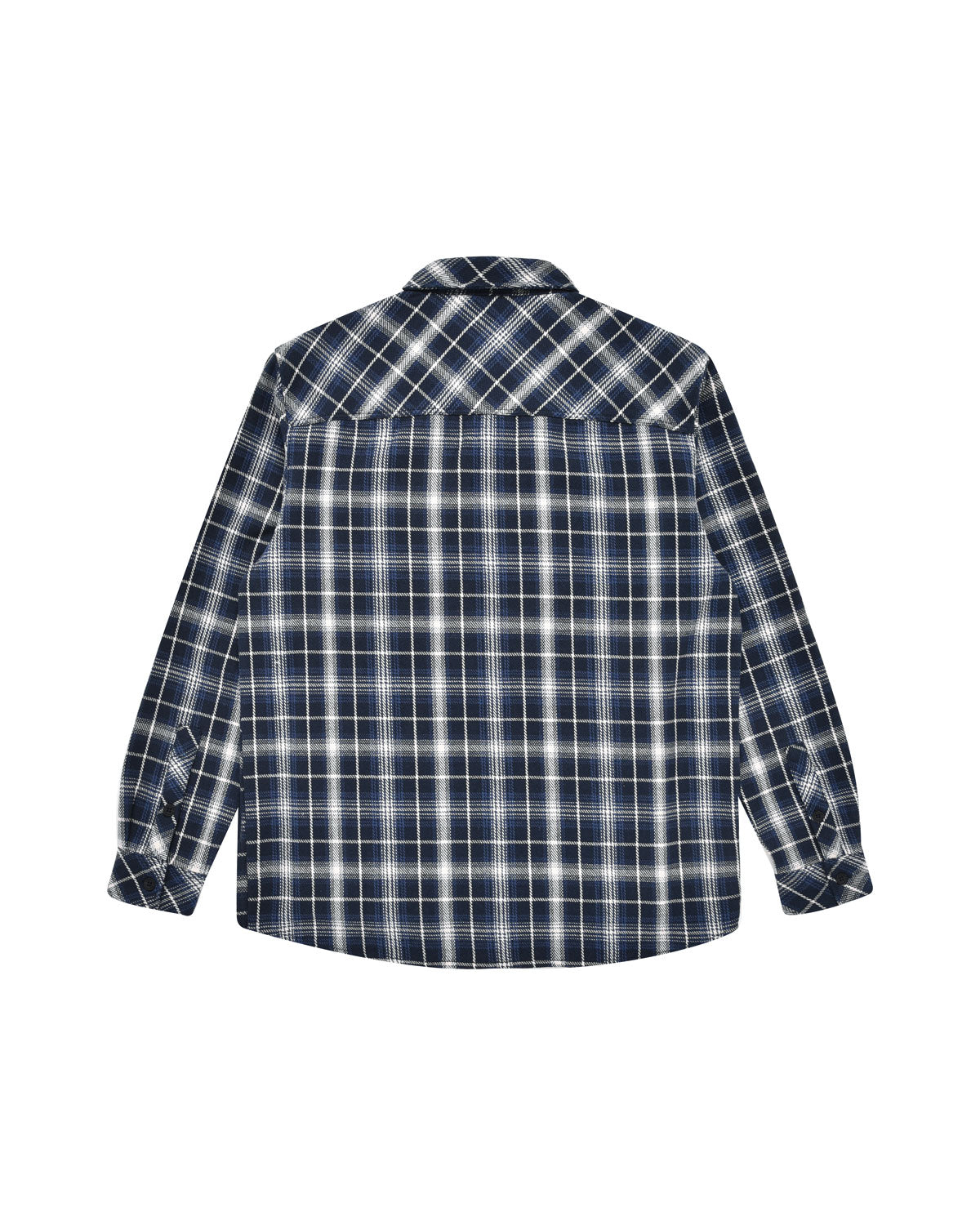 Man | Blue/Black Checked Flannel Overshirt