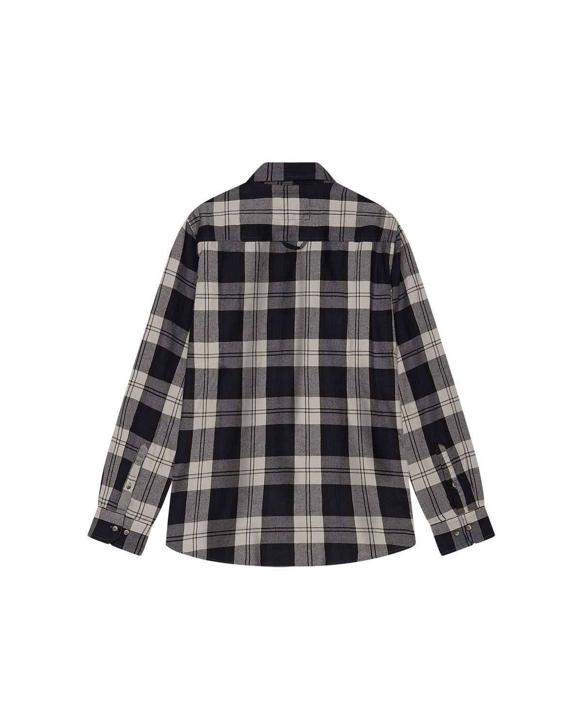 Men | Navy Blue Checkered Fabric Shirt