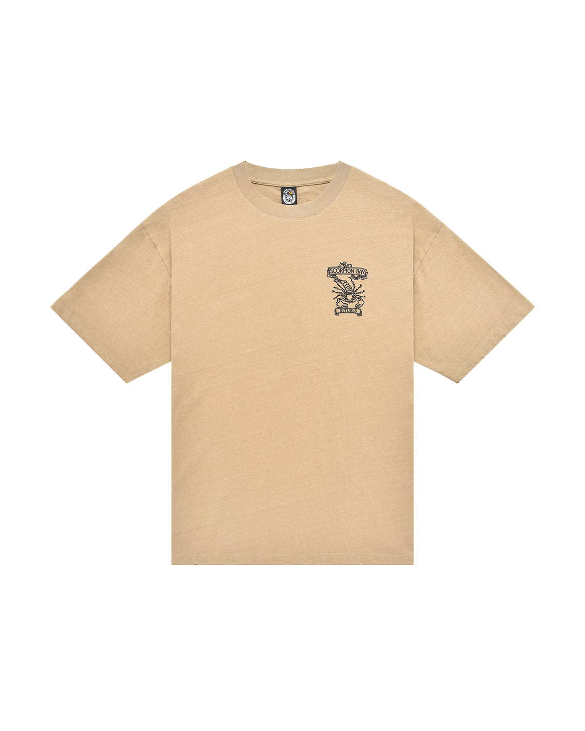 Men | Sand Colored Ritual T-Shirt In 100 % Cotton With 'Pirates' Og Print