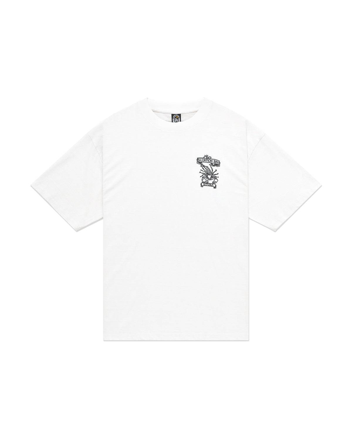 Men | White 100% Cotton Ritual T-Shirt With Og 'Olas Suerte' Print