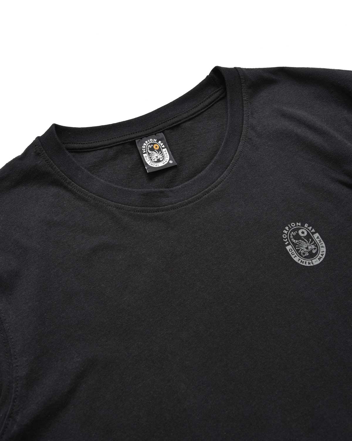 Uomo | T-Shirt "Skull Wave" Nera In 100% Cotone