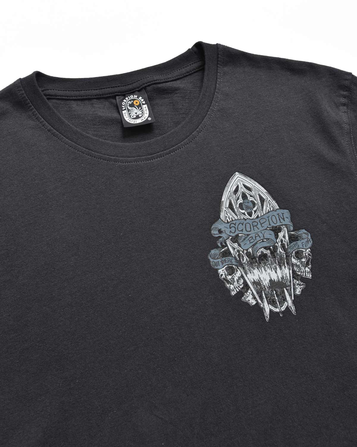 Uomo | T-Shirt “Spectral Board” Color Carbone In 100% Cotone