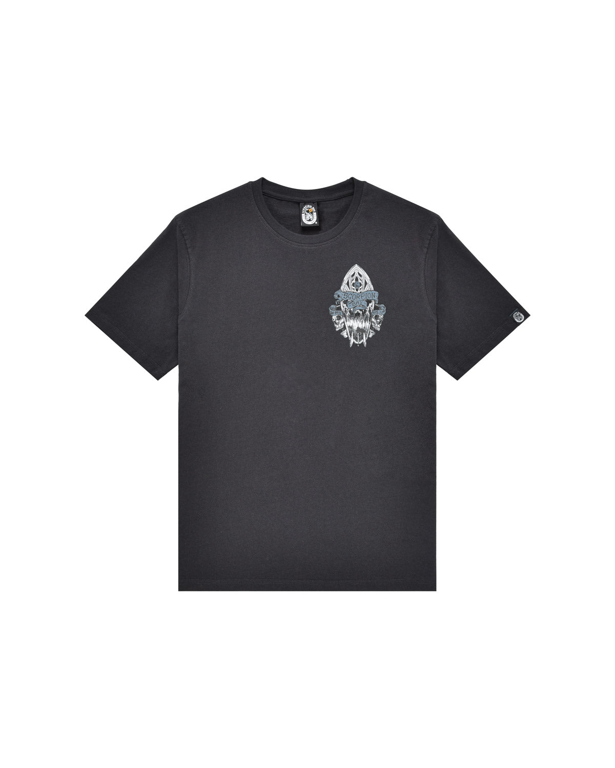 Uomo | T-Shirt “Spectral Board” Color Carbone In 100% Cotone
