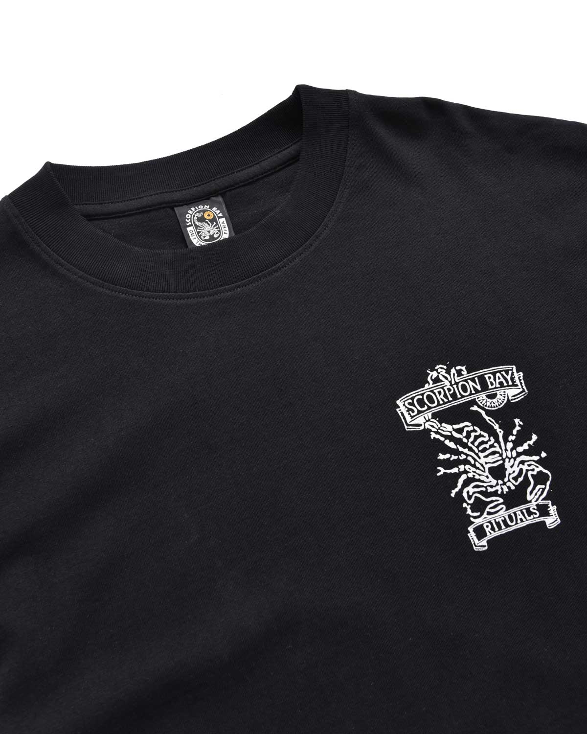 Uomo | T-Shirt Ritual Og "Thunder Bay" Nera In 100% Cotone
