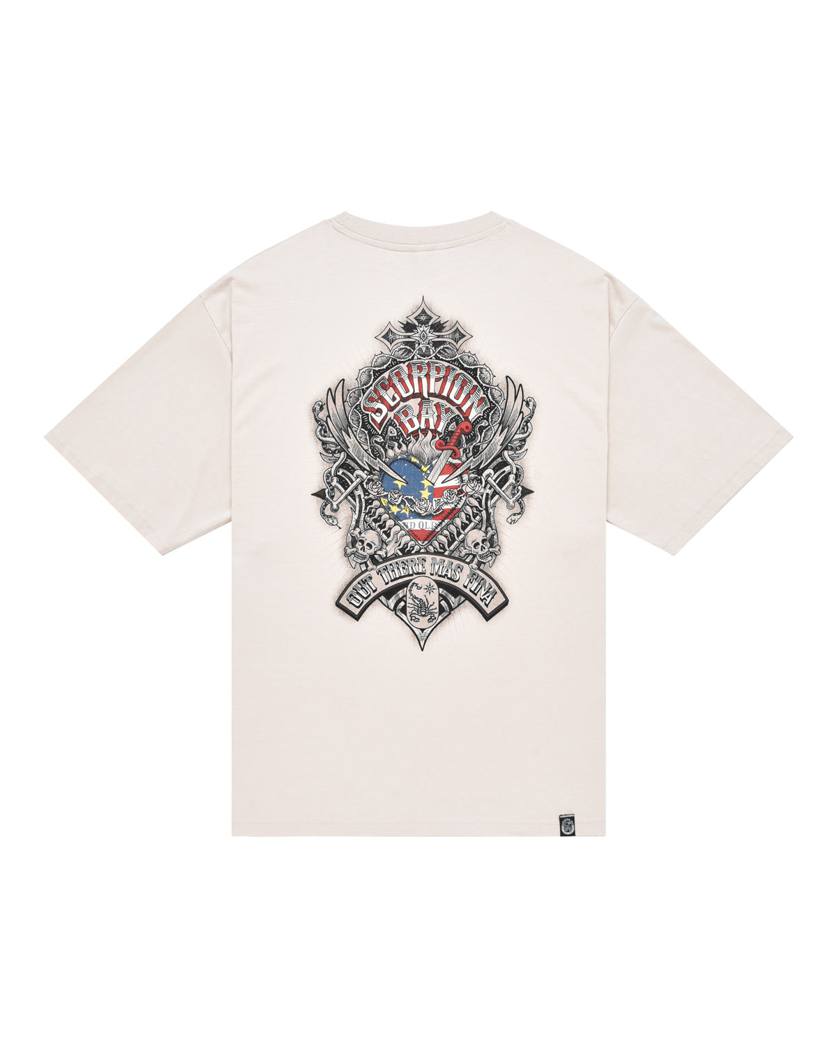 Man | Ritual Og "Ritual Tattoo" Beige T-Shirt In 100% Cotton