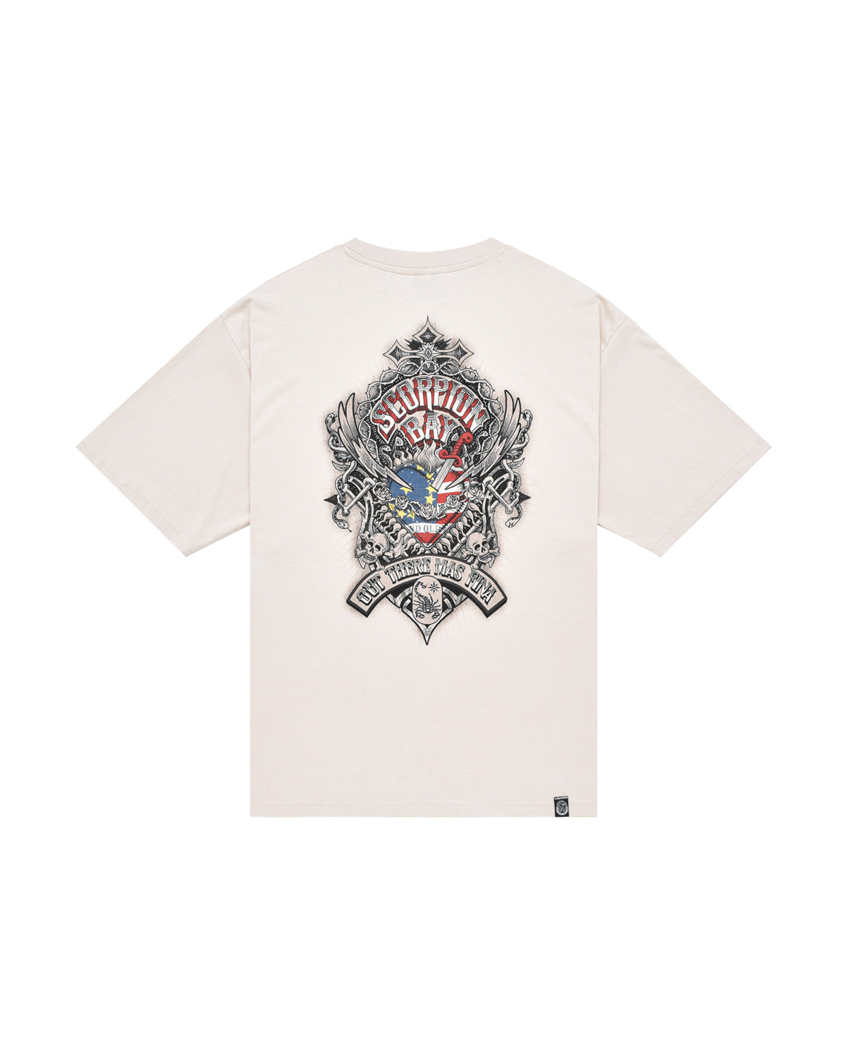 Men | Ritual Og "Ritual Tattoo" Beige T-Shirt In 100% Cotton