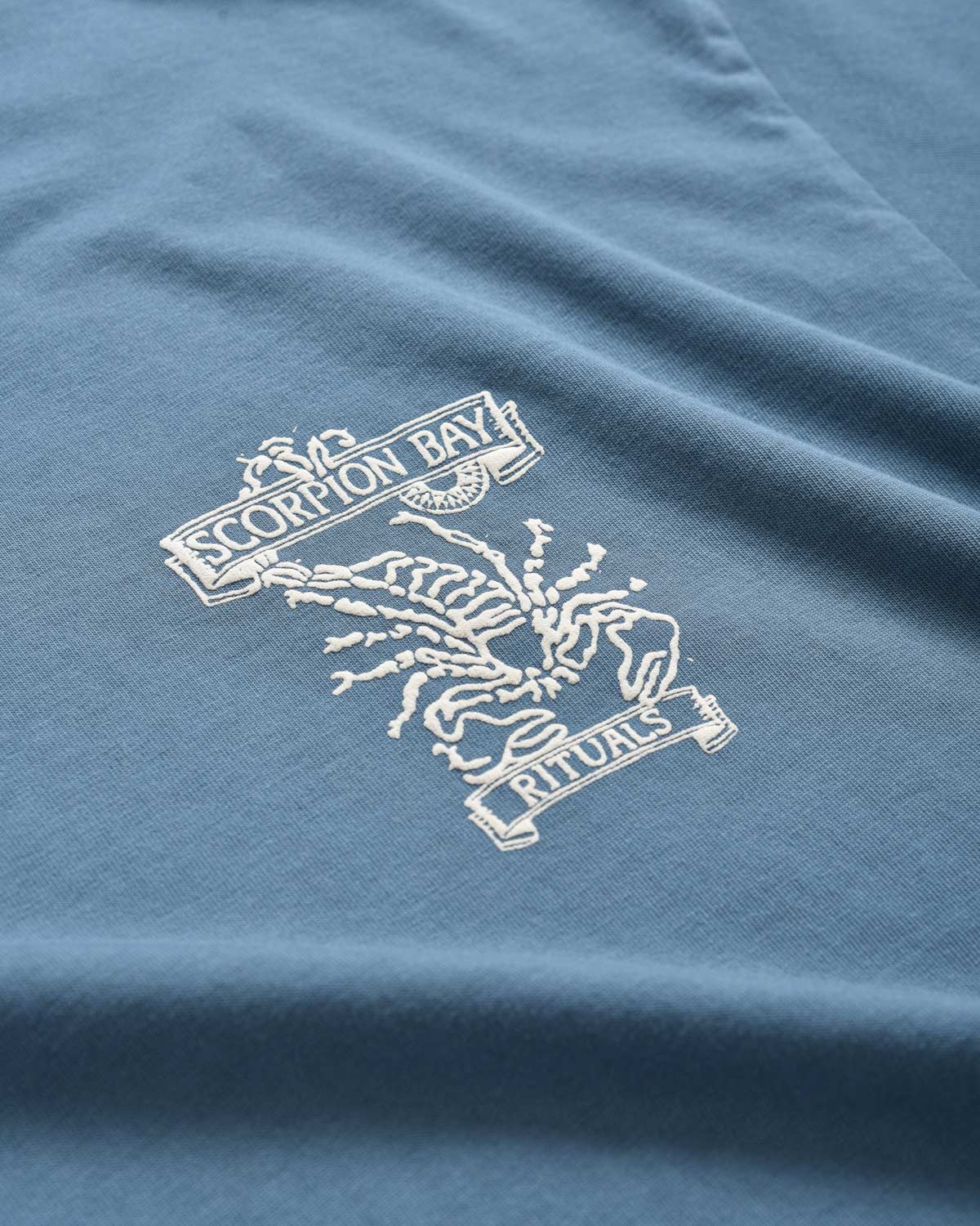 Man | Ritual Og "Hot&amp;Frio" Petrol Color T-Shirt In 100% Cotton