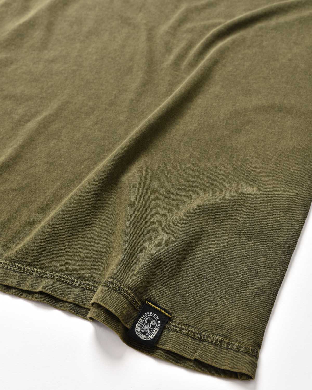Man | Essential Washed Ocher T-Shirt In 100% Cotton