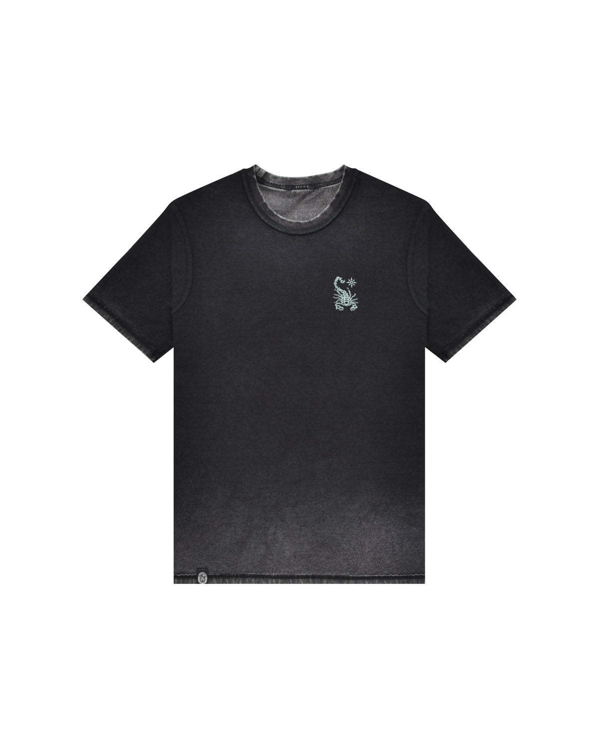 Man | Doubleface Washed Effect T-Shirt With “Spectral Board” Print