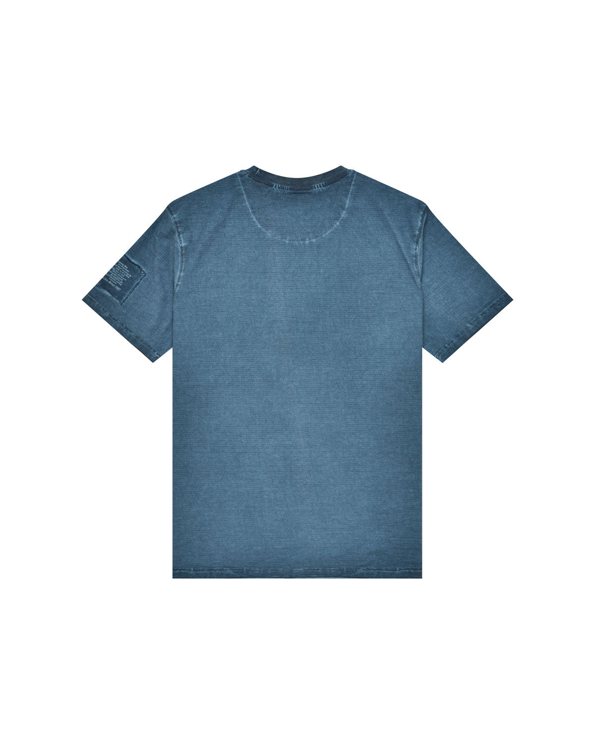 Uomo | T-Shirt A Coste Ottoman Color Petrolio