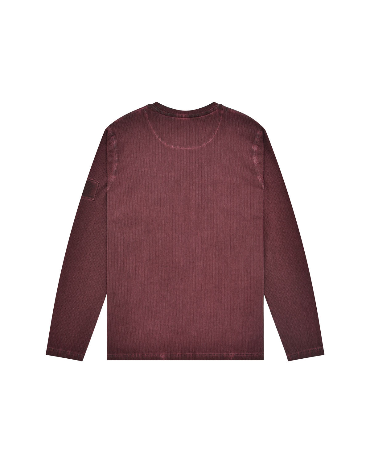 Uomo | T-Shirt Maniche Lunghe A Coste Ottoman Color Mattone