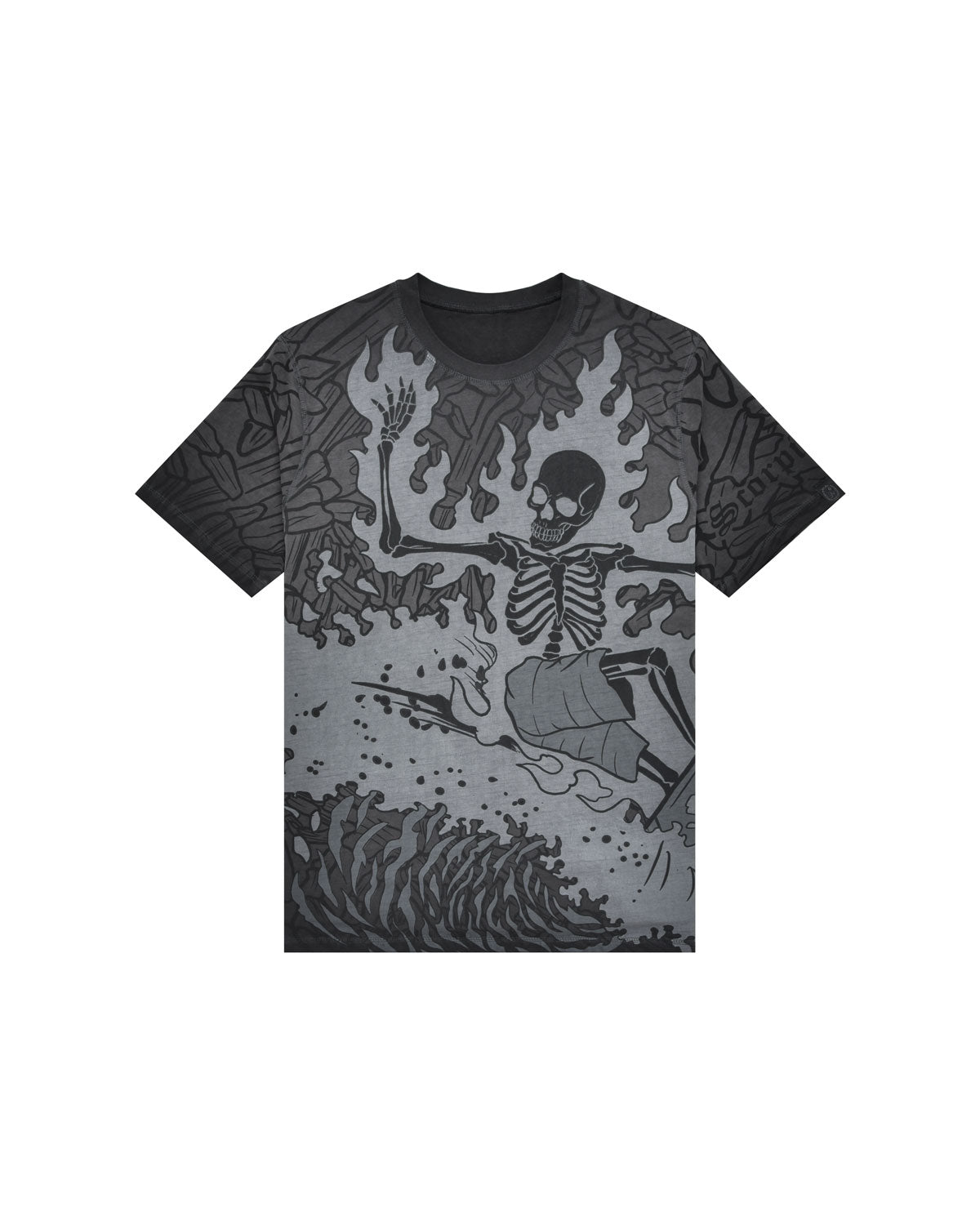 Uomo | T-Shirt Doubleface "Hell Of A Surfer" Color Carbone