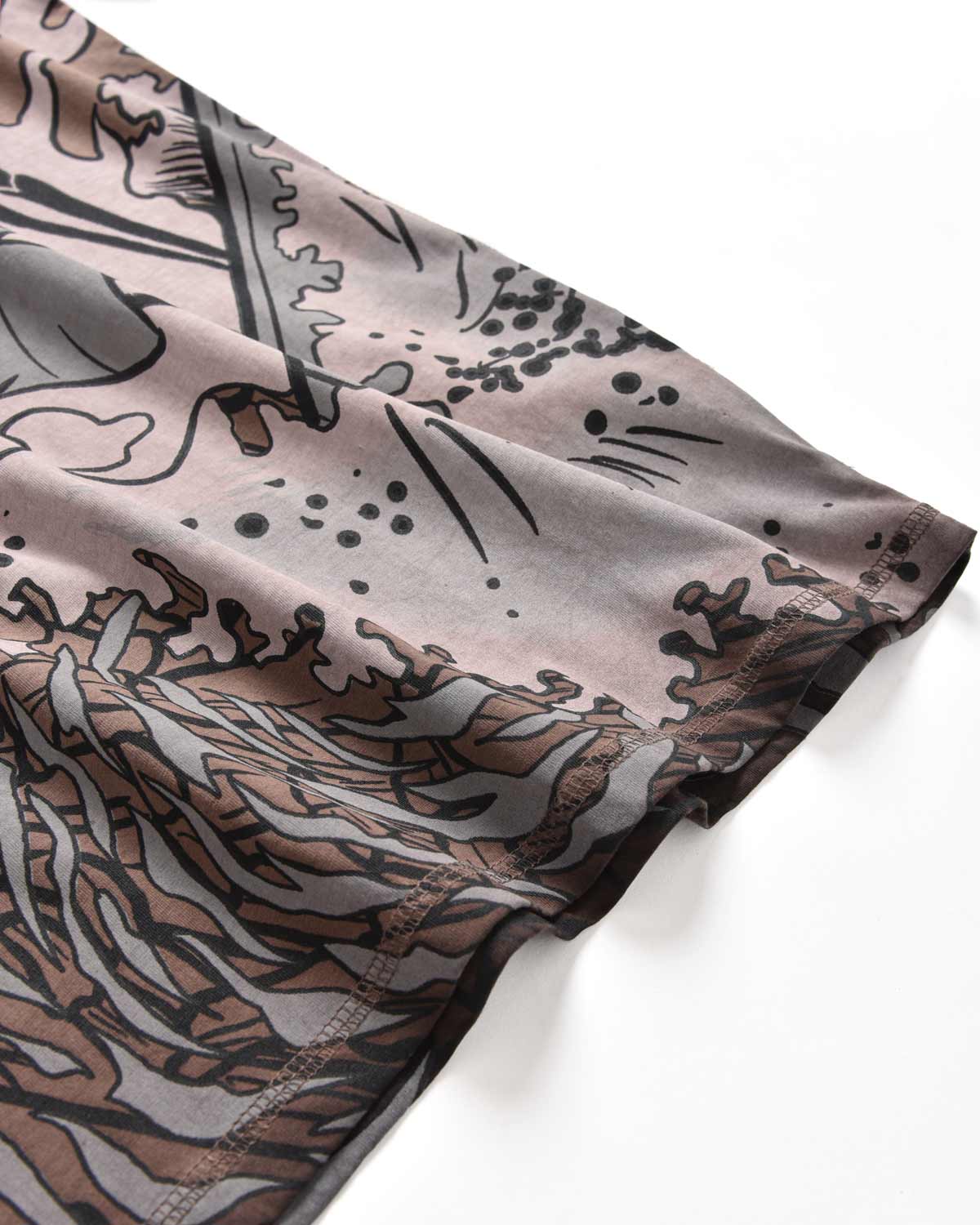 Uomo | T-Shirt Doubleface "Hell Of A Surfer" Color Tabacco