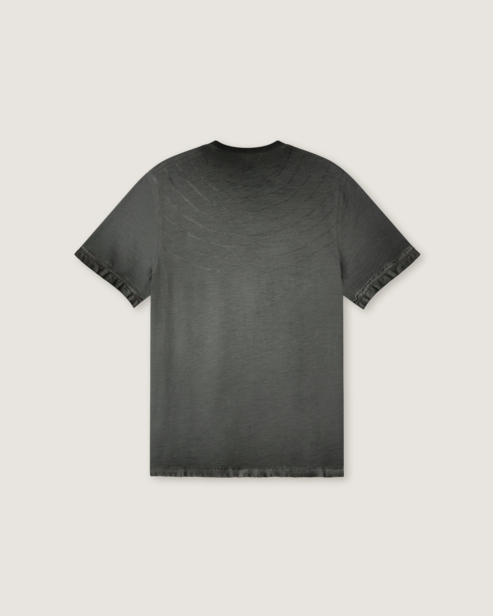 Men's slubbed T-shirt with pin tucks