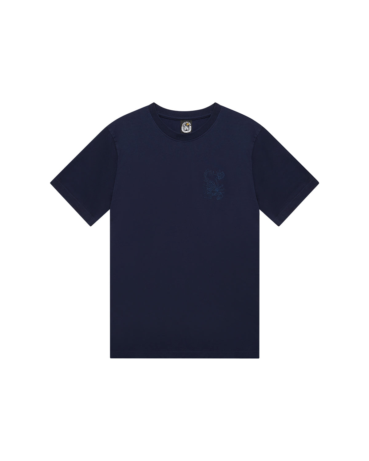 Uomo | T-Shirt "Scorpi On Tone" Color Blu Navy