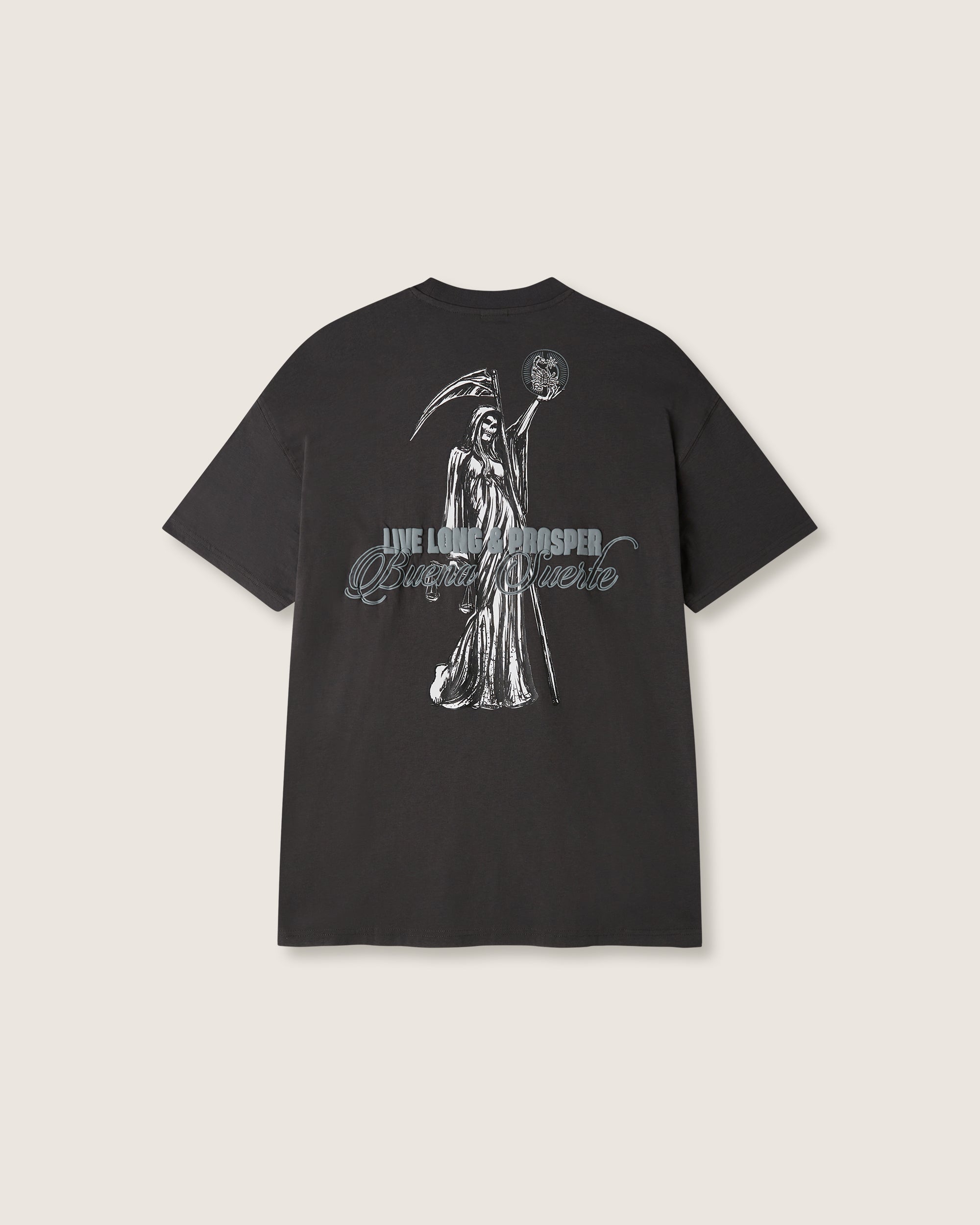 T-Shirt stampata "Buena Suerte" uomo