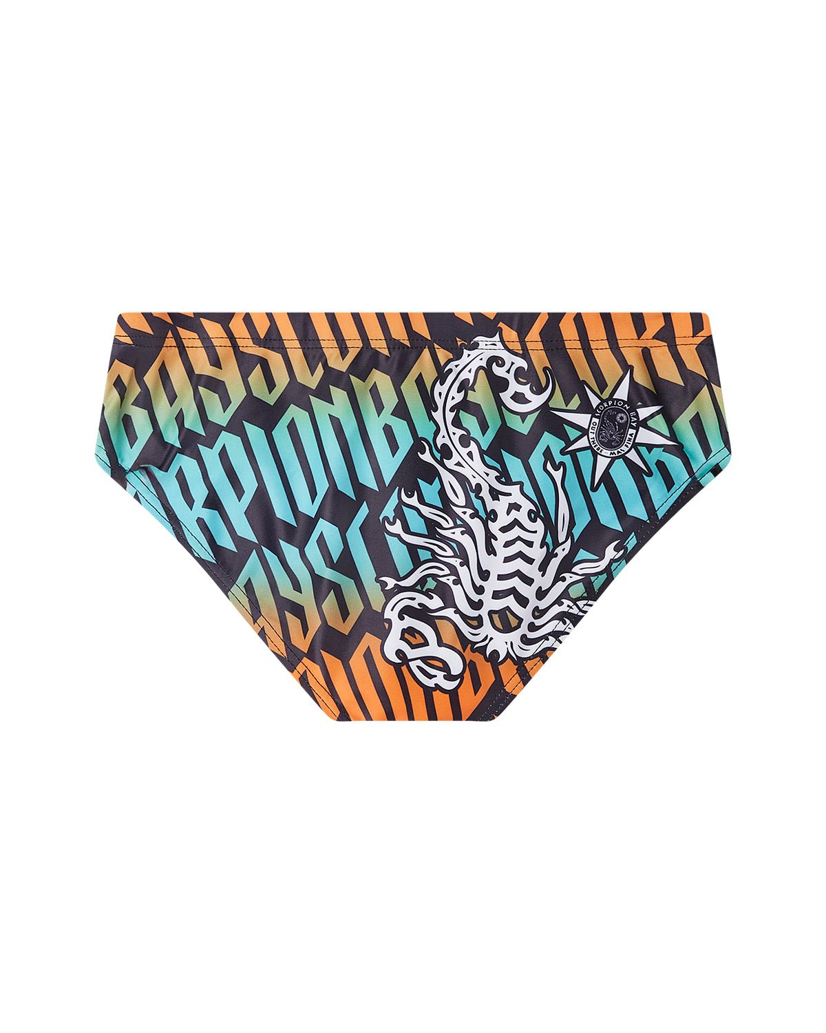 Slip mare stampato all over "Gothic lettering" bambino - Scorpion Bay