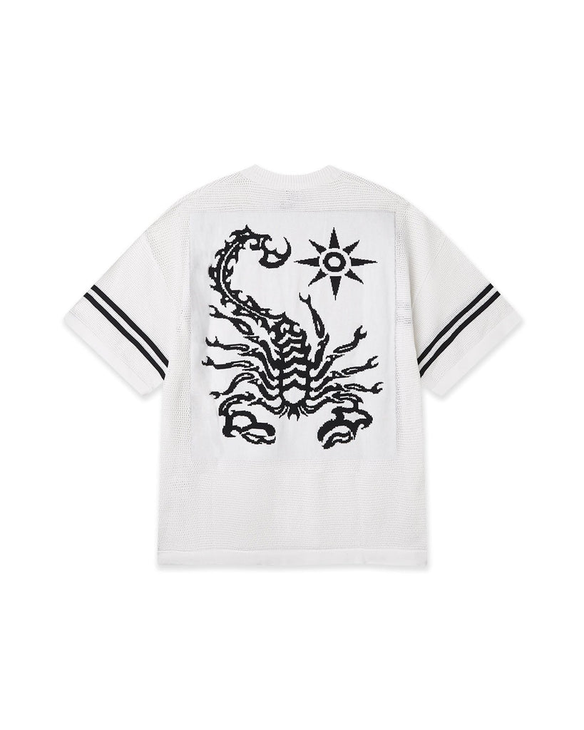 トップス GIBOUS SCORPION SHIRT WHITE 再販】gibous scorpion shirt white