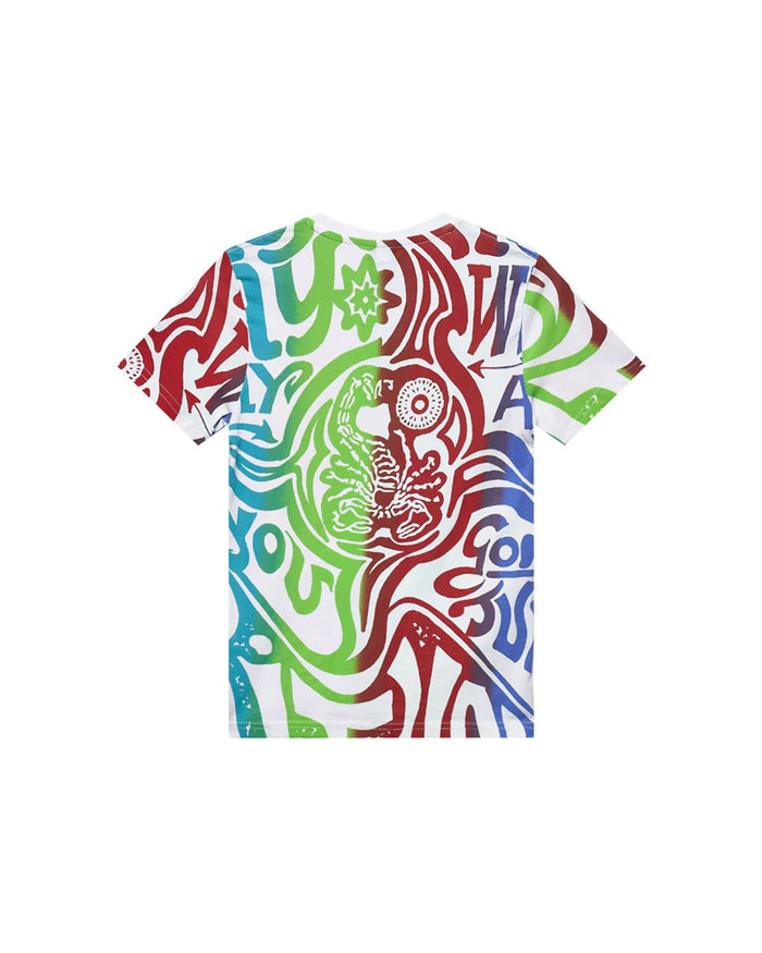 T-shirt stampata all over "Colorfull Ritual" bambino - Scorpion Bay