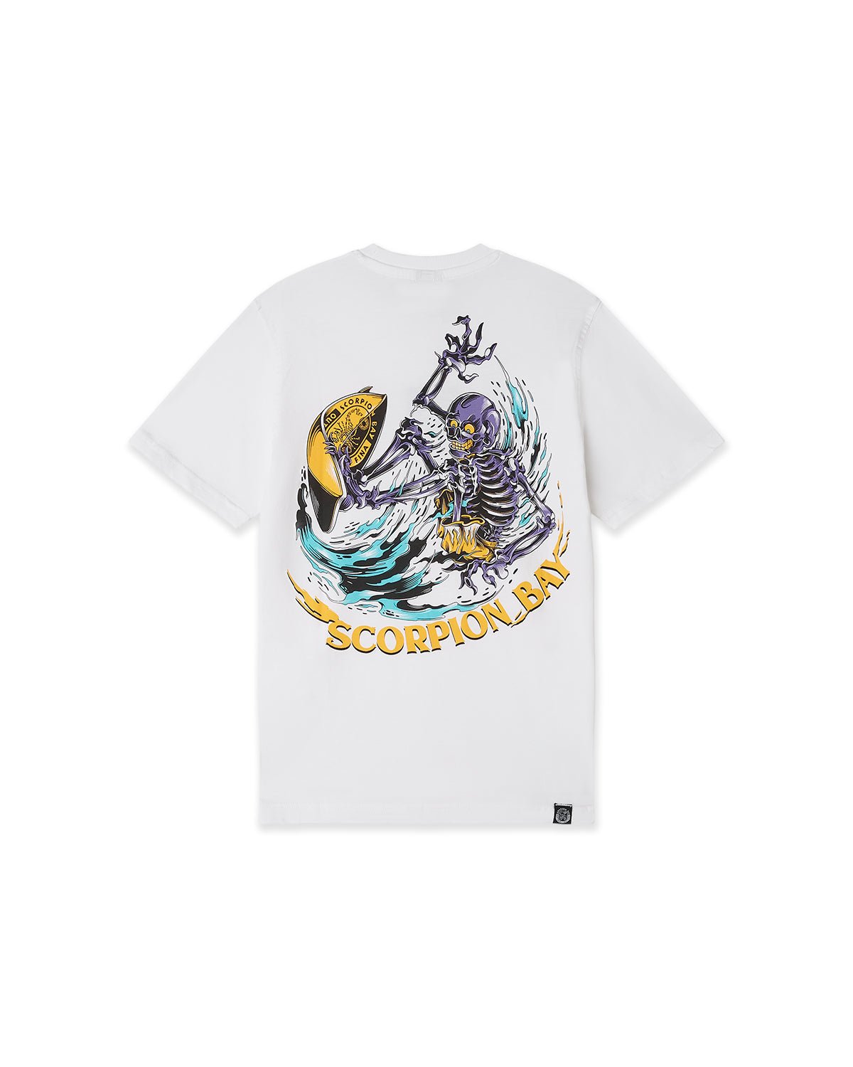 T-shirt stampata "Surfing Skeleton" bambino - Scorpion Bay
