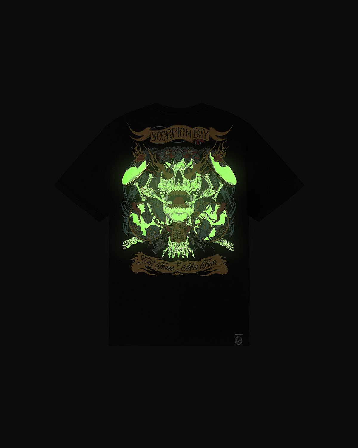 T-shirt stampata printastic "Skull drums" bambino - Scorpion Bay