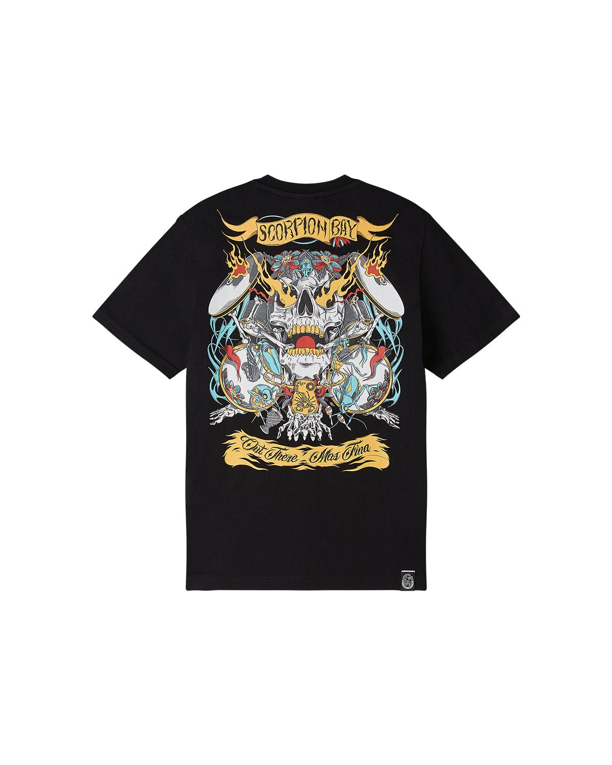 T-shirt stampata printastic "Skull drums" bambino - Scorpion Bay