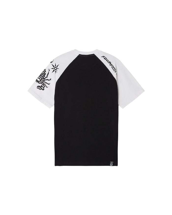 T-shirt Surfer stampata bicolor 'Iron' uomo - Scorpion Bay
