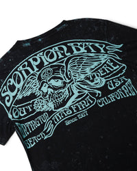 T-shirt stampata "Flying Skull" uomo - Scorpion Bay