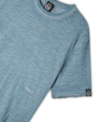 T-shirt in fiammato con pin - tuck uomo - Scorpion Bay