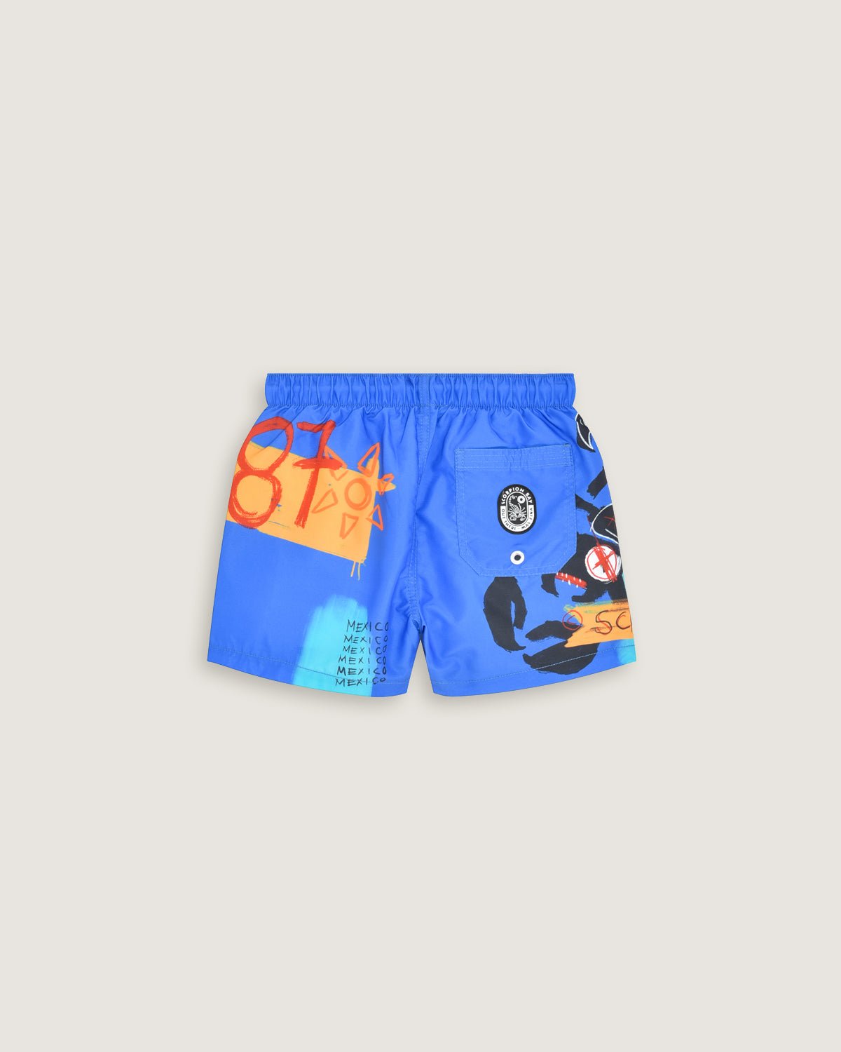 Bambino | Costume Volley Turchese Con Stampa "Sketched Scorpion" - Scorpion Bay