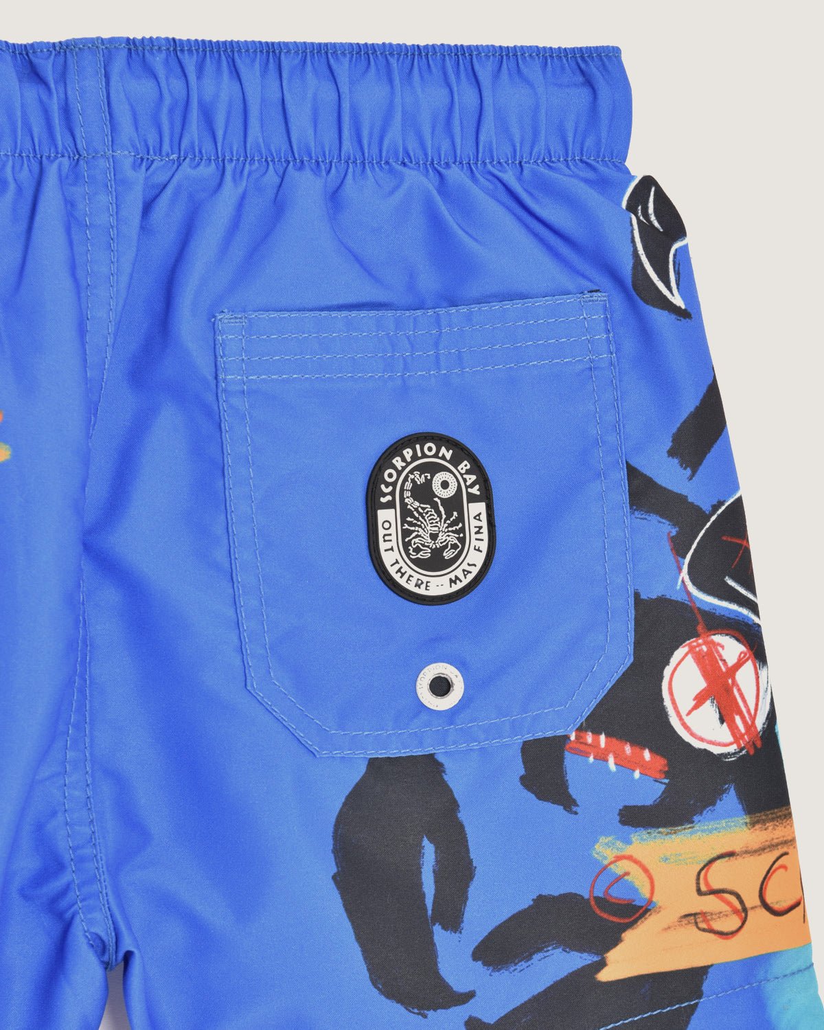 Bambino | Costume Volley Turchese Con Stampa "Sketched Scorpion" - Scorpion Bay
