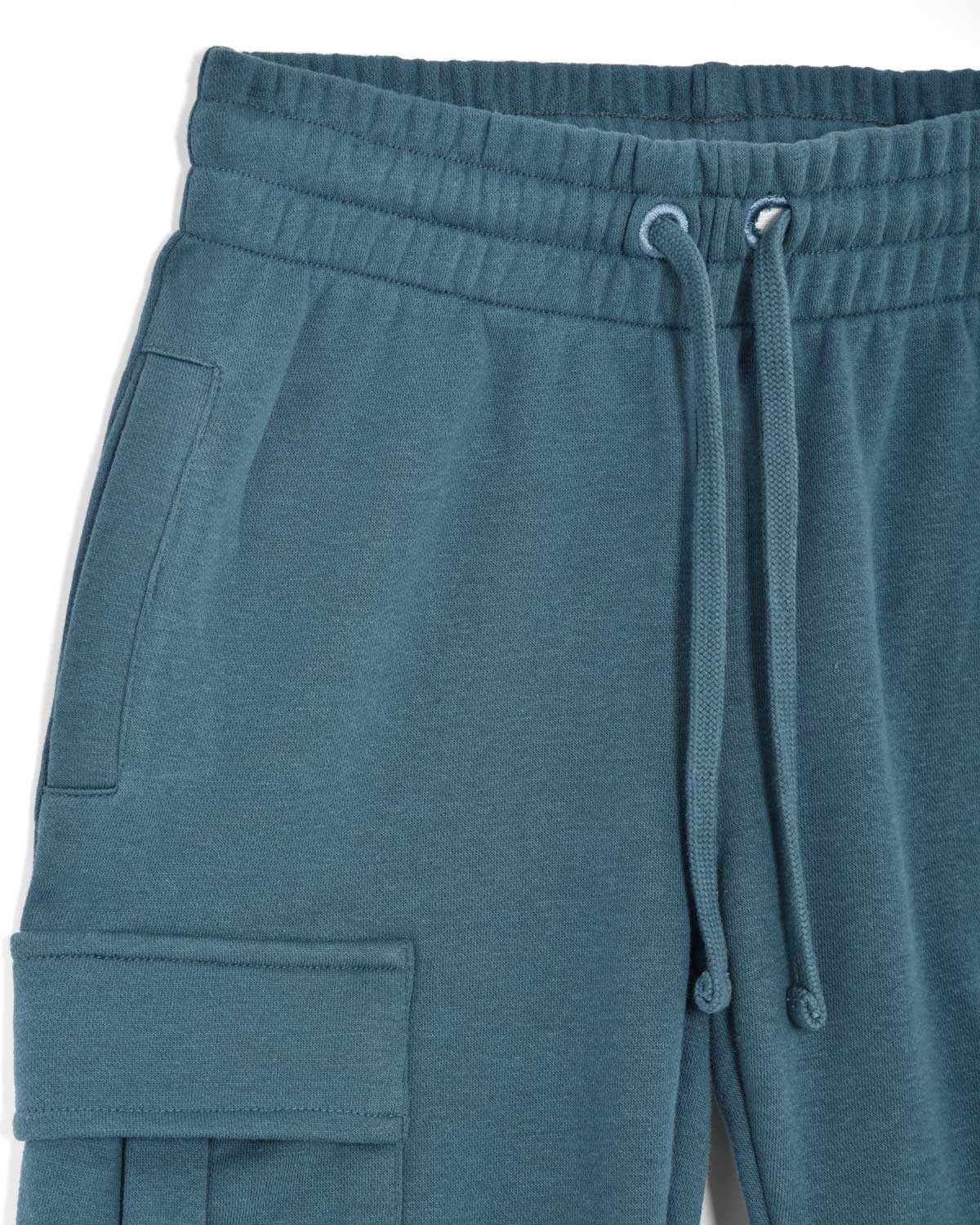 Bambino | Jogger Cargo Essential Color Petrolio - Scorpion Bay