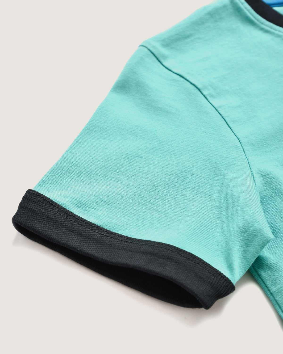 Bambino | T-Shirt 100% Cotone School Of Surf Con Stampa "Surfing Robo Skull" - Scorpion Bay