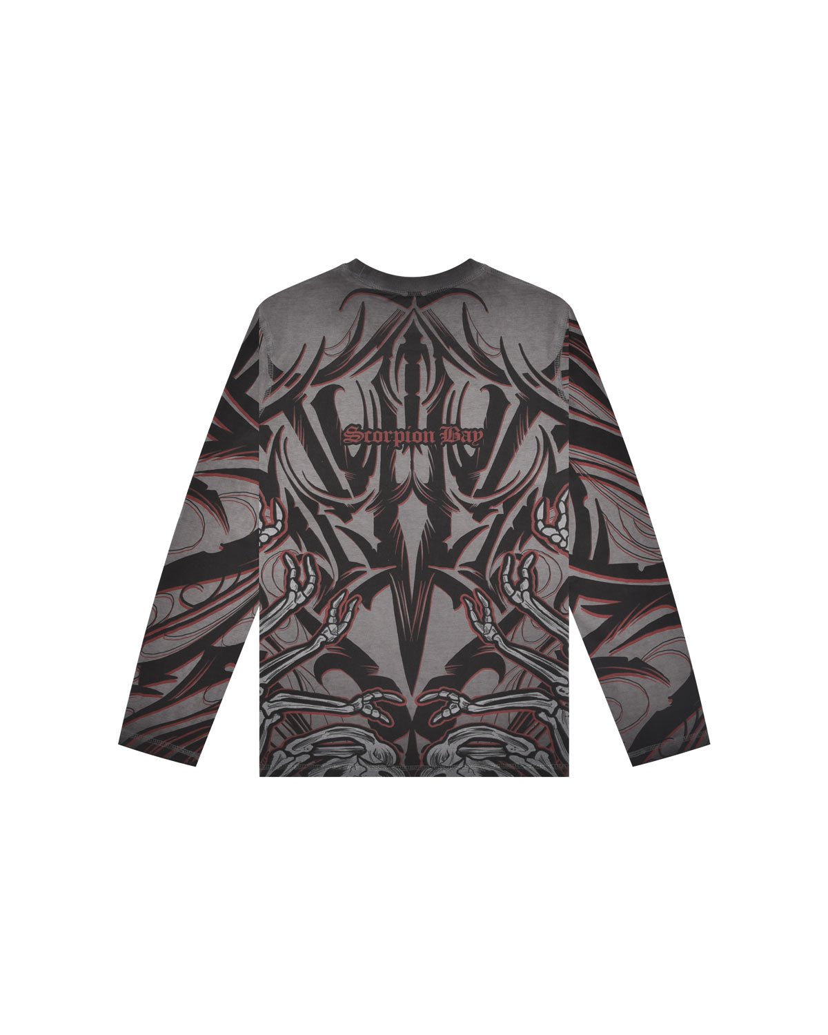 Bambino | T-Shirt A Maniche Lunghe Doubleface Con Stampa All - Over "Tribal" - Scorpion Bay