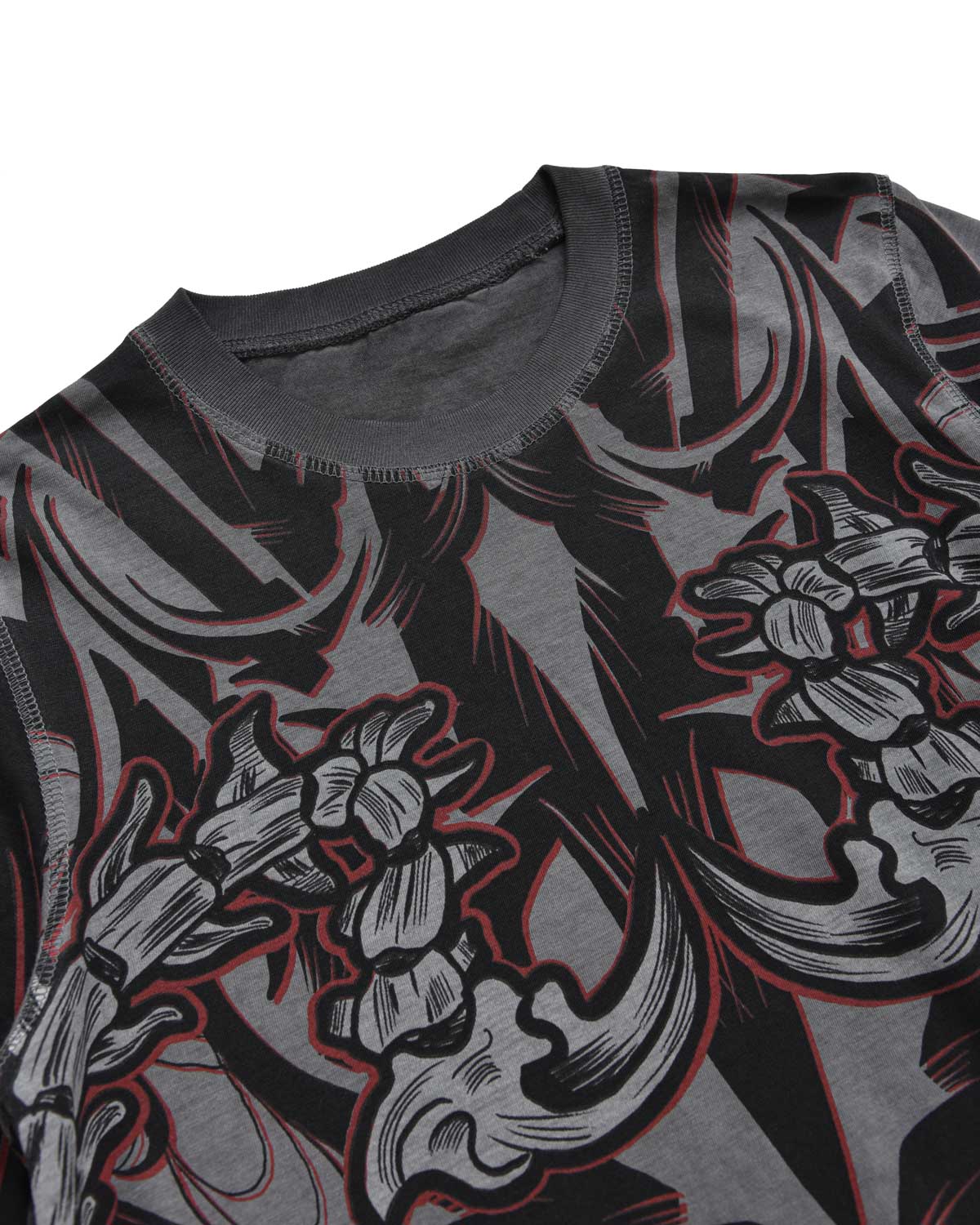 Bambino | T-Shirt A Maniche Lunghe Doubleface Con Stampa All - Over "Tribal" - Scorpion Bay