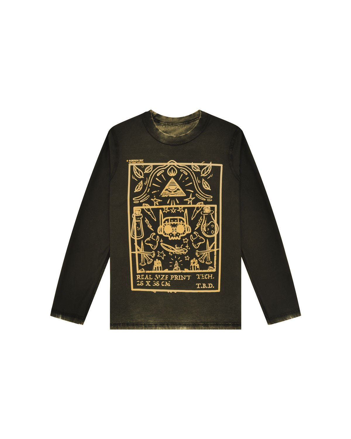 Bambino | T-Shirt A Maniche Lunghe Doubleface Gialla “Magic Bay-Bot” - Scorpion Bay
