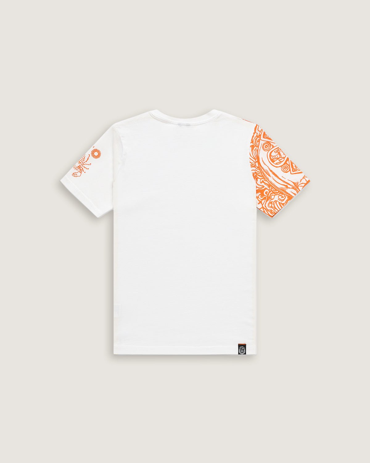 Bambino | T-Shirt Bianca 100% Cotone Con Stampa Multicolore "Inca Skull" - Scorpion Bay