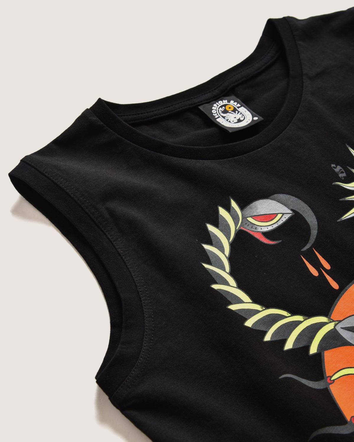 Bambino | T-Shirt Nera Senza Maniche Con Stampa Printastic "Venomous Scorpion" - Scorpion Bay