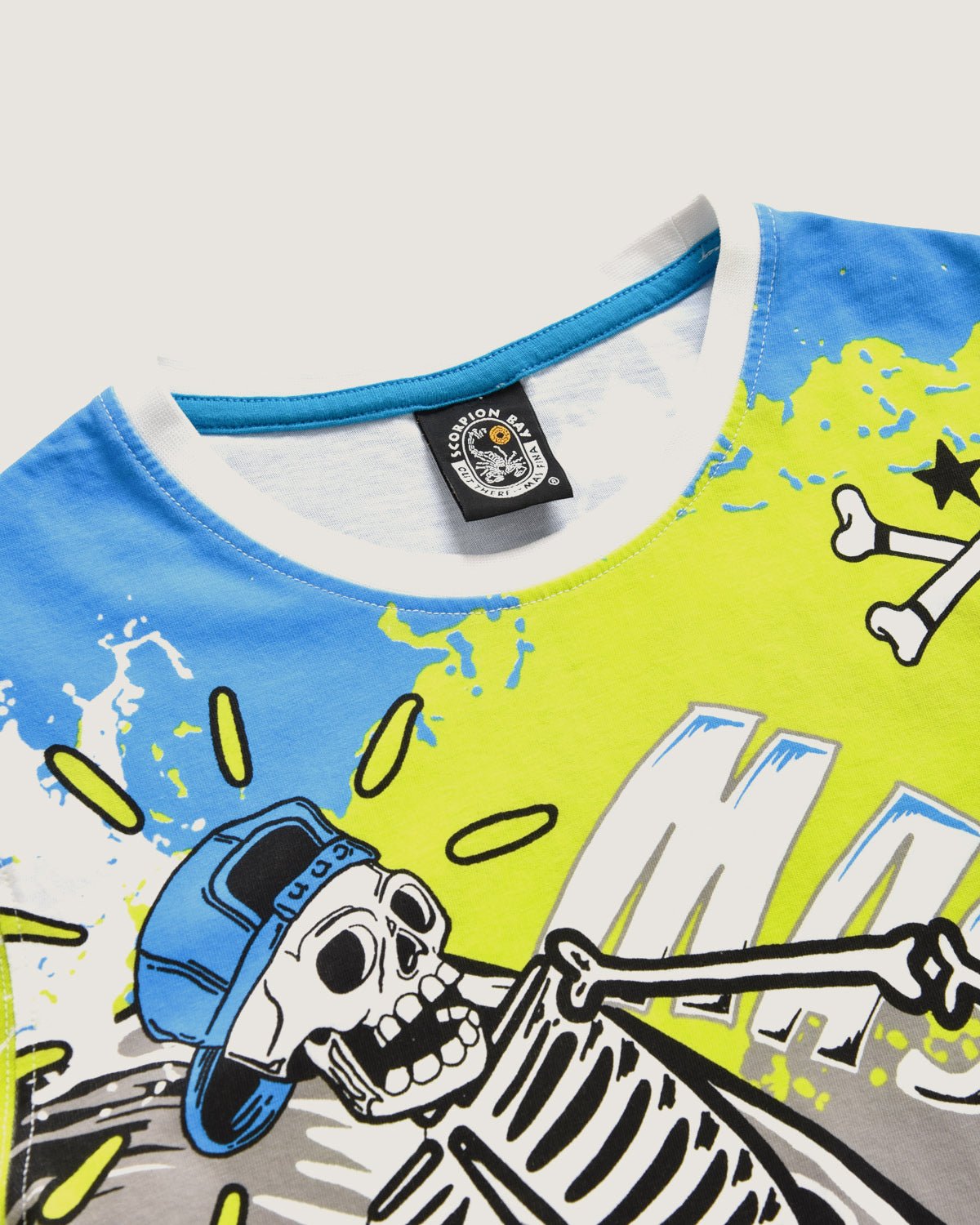 Bambino | T-Shirt School Of Surf In 100% Cotone Color Carbone Con Stampa - Scorpion Bay