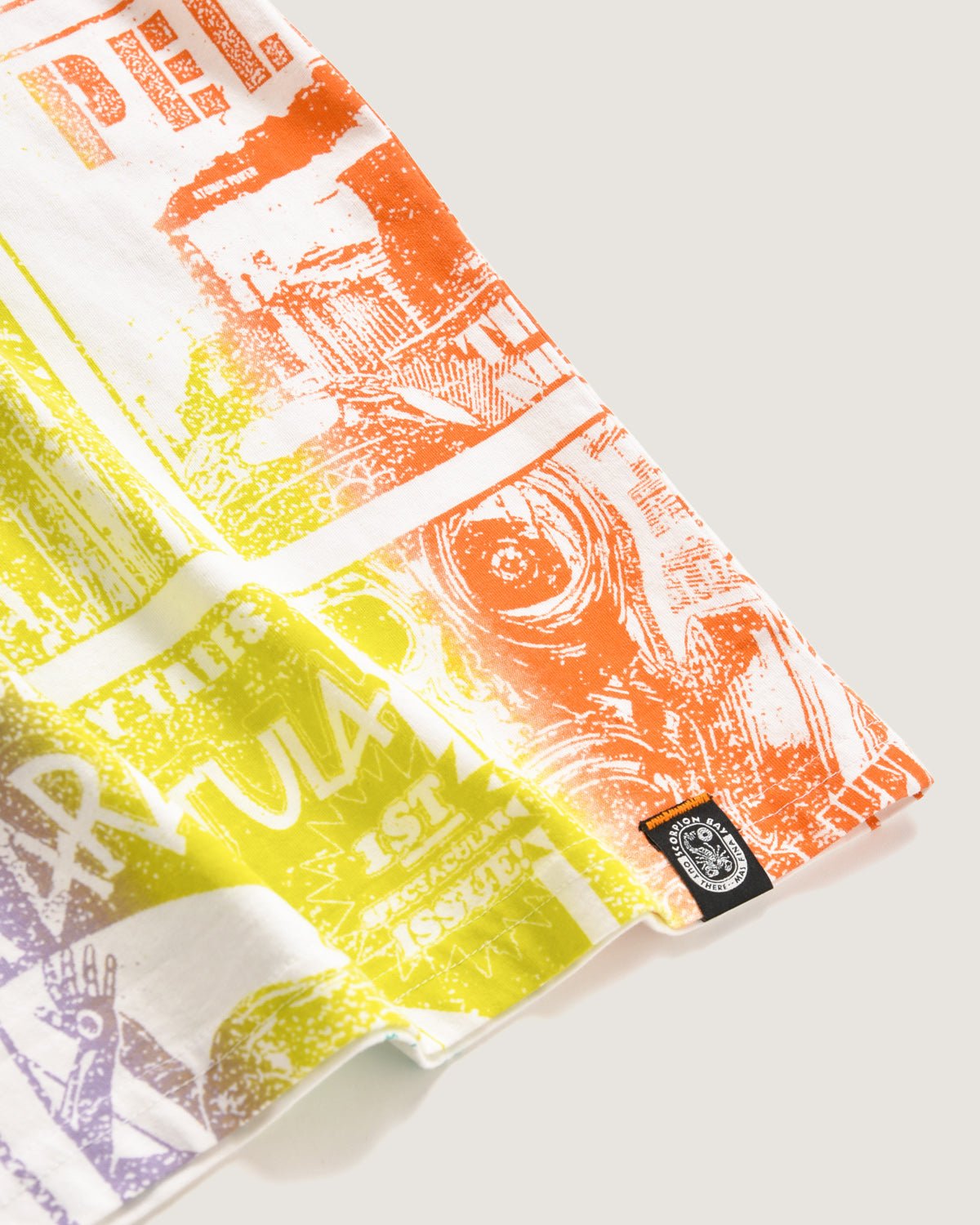 Bambino | T-Shirt Travelling With Dad Color Bianco In 100% Cotone Con Stampa Vignette E Motivo Rainbow - Scorpion Bay