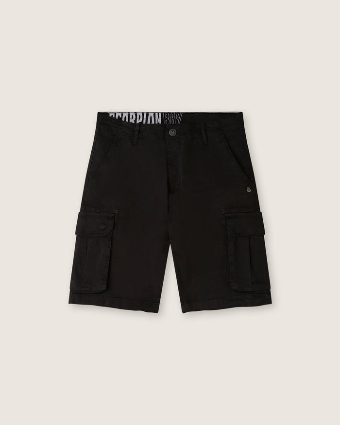 Bermuda cargo iconic con logo ricamato sul retro uomo - Scorpion Bay