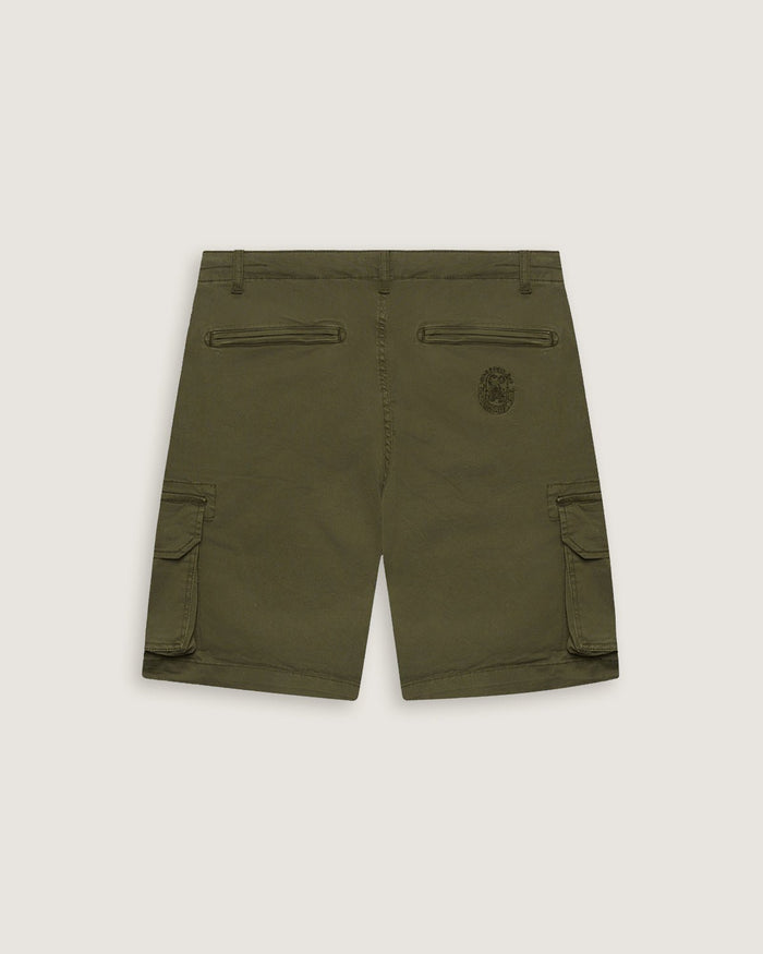 Bermuda cargo iconic con logo ricamato sul retro uomo - Scorpion Bay