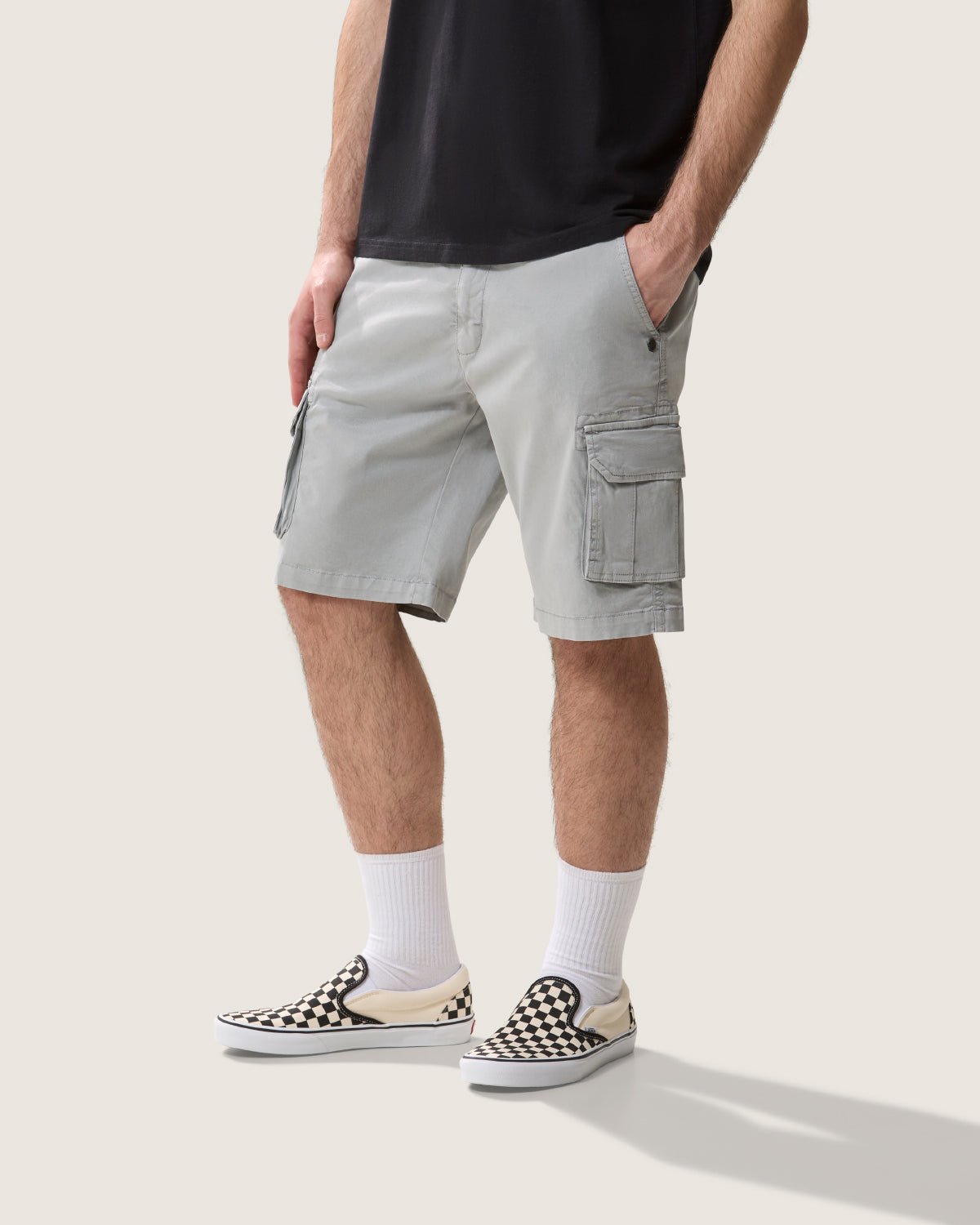 Bermuda cargo iconic con logo ricamato sul retro uomo - Scorpion Bay